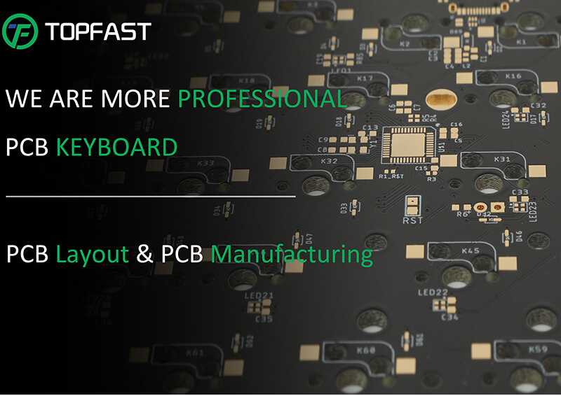 Custom circuit board design service 60l 61key type c smd pcba hot swappable rgb 60% diy 60 percent rgb mechanical keyboard pcb