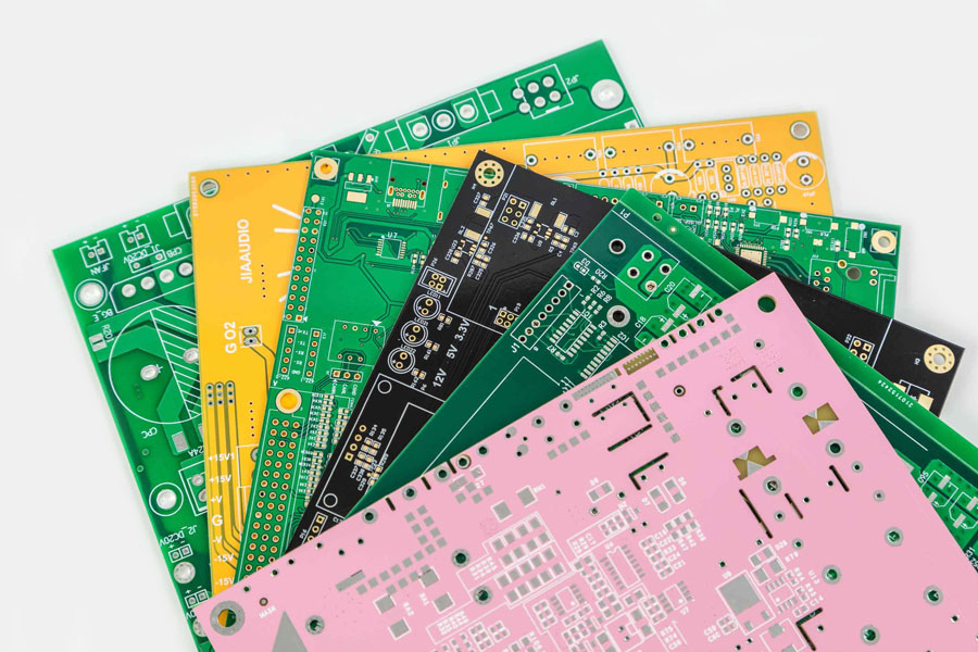 What do the different colors in a printed circuit board represent?cid=5