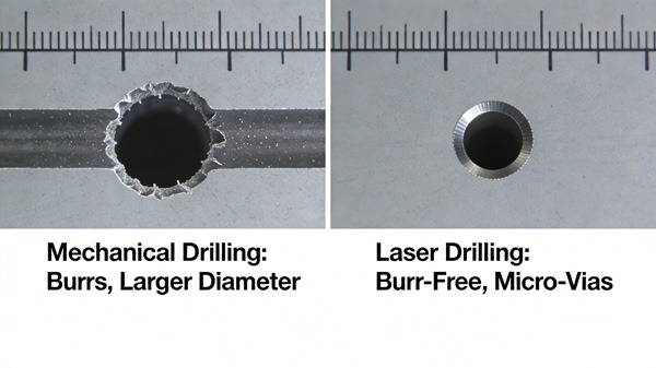 PCB Drilling vs Laser Drilling