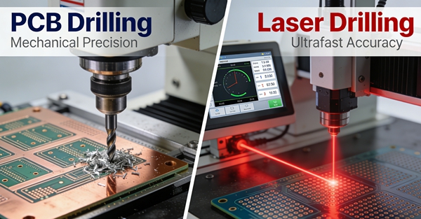 PCB Drilling vs Laser Drilling