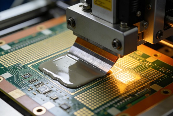 Impression de la pâte à braser