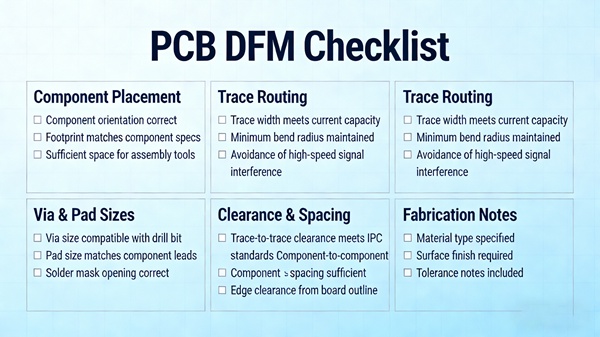PCB DFM Checklist