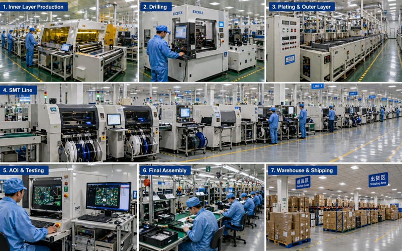 Fábrica de PCB para contadores inteligentes