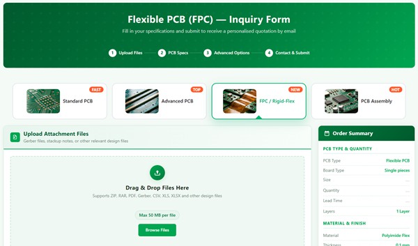 Flex PCB inquiry