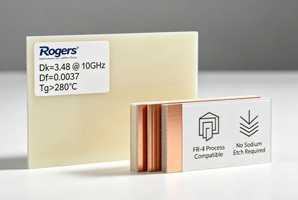 Matériau pour circuits imprimés Rogers