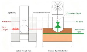 Backdrilling: Eliminating Signal Reflection with Precise Controlled Depth Backdrilling