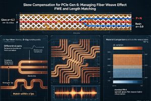Skew Compensation: Managing Fiber Weave Effect (FWE) and Length Matching for PCIe Gen 6